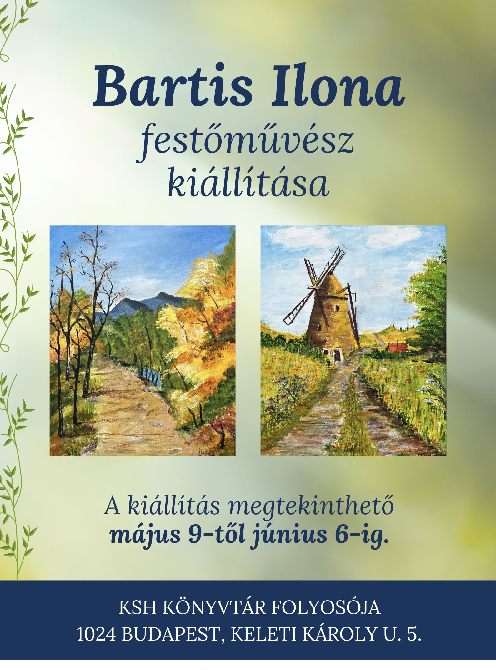 Bartis Ilona festőművész kiállítása