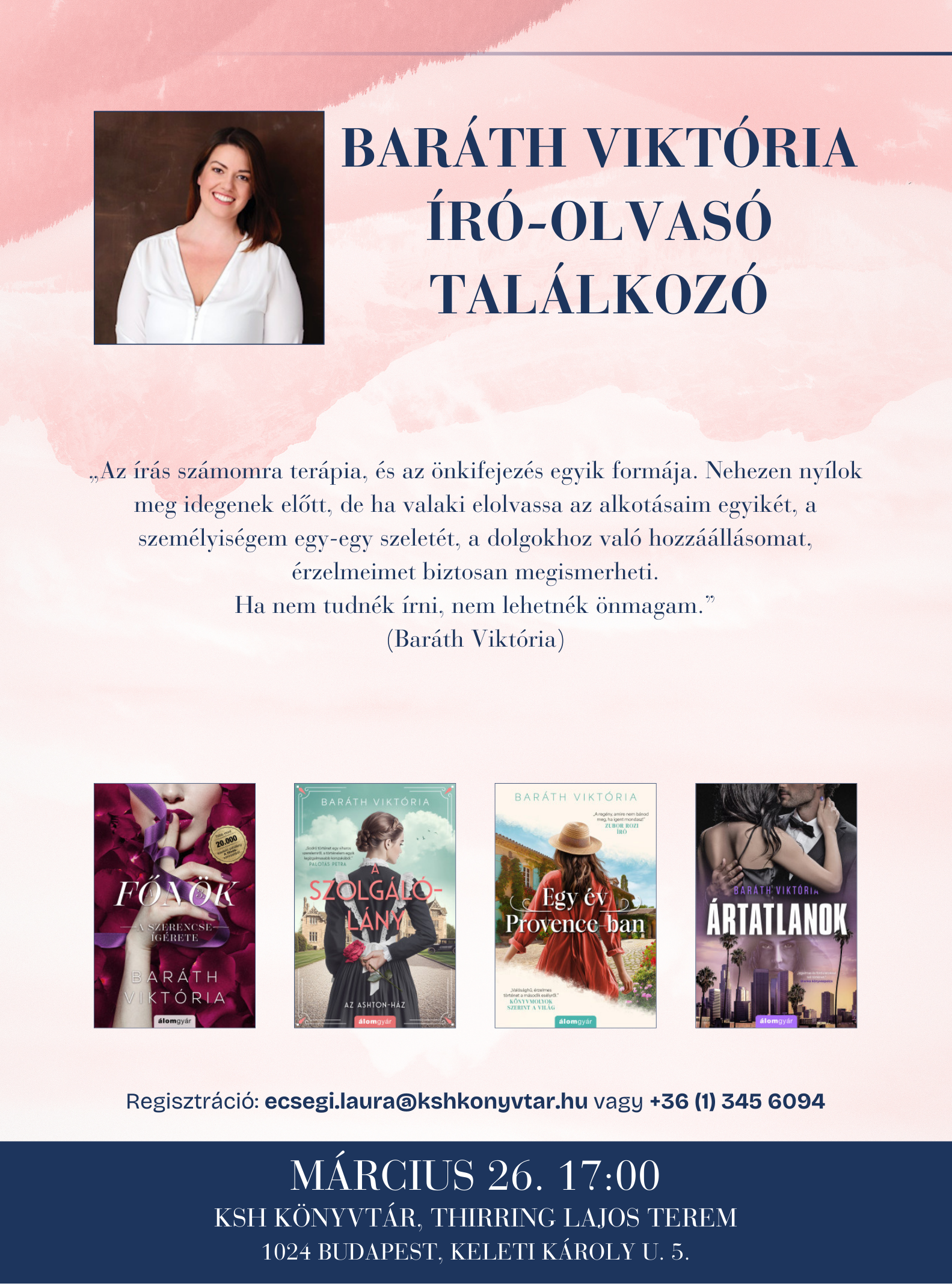 Baráth Viktória író-olvasó találkozó